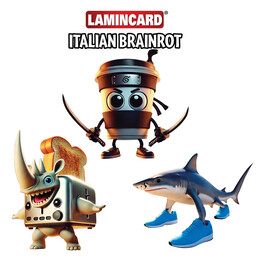 Italian Brainrot Συλλεκτικές Κάρτες Lamnicard Για 3+
