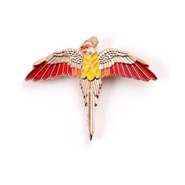 Carat Shop Harry Potter - Rose Gold Plated Fawkes Pinbadge (Hppb0113)