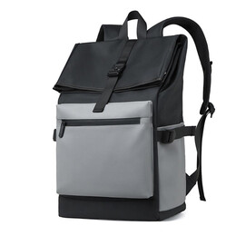 Σακίδιο με Θήκη Laptop 15.6" AMBER Μαύρο/Γκρι AM2045