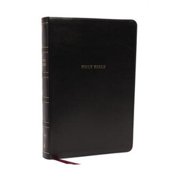 Nkjv Holy Bible, Super Giant Print Reference Bible, Black Leathersoft, 43,000 Cross References, red Letter, Comfort Print: new King James Version
