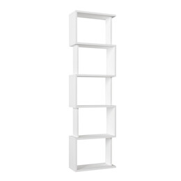 Βιβλιοθήκη Alvina Megapap Χρώμα Λευκό 45x19,6x158,8εκ.