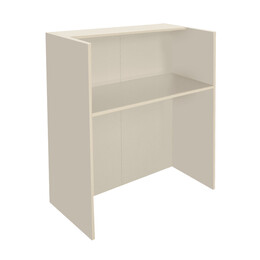 Γραφείο Υποδοχής - Reception Karibu Megapap με led Χρώμα Sandstone - Sepet oak 90x40x100εκ.