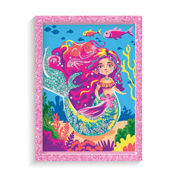 HappiHobbi Paint & Frame Paint by Numbers Mythical Mermaid Για Ηλικίες 8+ Χρονών