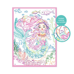 HappiHobbi Paint & Frame Paint by Numbers Mythical Mermaid Για Ηλικίες 8+ Χρονών