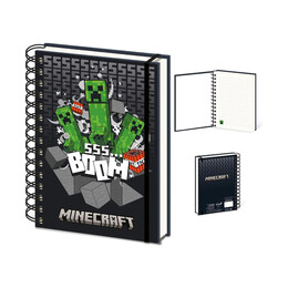 Pyramid: Minecraft - Boom a5 3d Lencitular Notebook (Sr74694)