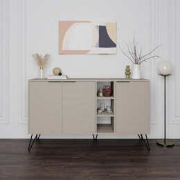 Μπουφές Clara Megapap Χρώμα Sandstone 142x35,6x83εκ.