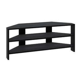 Έπιπλο Τηλεόρασης Γωνιακό Thales Megapap Χρώμα Black Wood 110x36x45εκ.