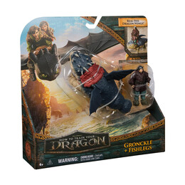 Spin Master how to Train Your Dragon: Dragons & Vikings - Gronckle & Fishlegs Action Figures (20151276)