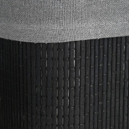 Estia Καλαθι Οργανωσης Bamboo Essentials me Επενδυση σετ 3τεμ. Μαυρο