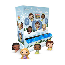 Funko Pocket Pop! Capsule: Princess Holiday - Moana, Belle, Tiana, Rapunzel (Blind Box/random) Vinyl Figures