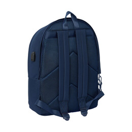 Safta: Real Madrid - Laptop Double Backpack (40cm) Navy Blue + usb (642469820)