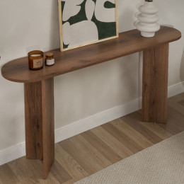 Κονσόλα Sira Megapap Χρώμα Καρυδί 150x35x75εκ.