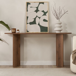 Κονσόλα Sira Megapap Χρώμα Καρυδί 150x35x75εκ.