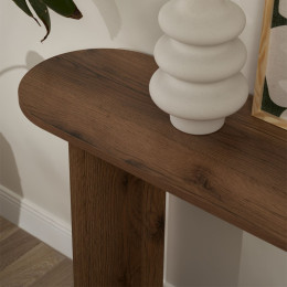 Κονσόλα Sira Megapap Χρώμα Καρυδί 150x35x75εκ.