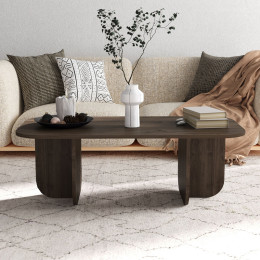 Τραπεζάκι Σαλονιού Becaj Megapap Χρώμα Καρυδί 120x60x41,4εκ.