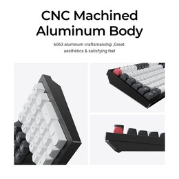 Keychron q6 he (Q6h-m1) qmk Wireless Custom Hall Effect Keyboard Purple Switch 100% us Layout