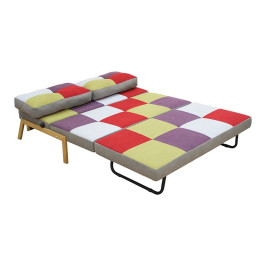 SARA Q PATCHWORK ΥΦΑΣΜΑ ΚΑΝΑΠΕΣ/ΚΡΕΒΑΤΙ 151Χ96εκ.