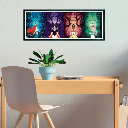 Clementoni Παζλ Panorama High Quality Collection Disney Πριγκίπισσες 1000 τμχ - Compact Box