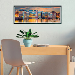 Clementoni Παζλ Panorama High Quality Collection Λαμπερό Άμστερνταμ 1000 τμχ - Compact Box