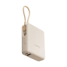 Xiaomi Powerbank 10000mah 33w Cavo Integrato usb-c tan (Bhr9333gl) (Xiabhr9333gl)