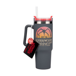 Paladone: Stranger Things 5 - 900ml Insulated cup and Straw (Pp14605st)