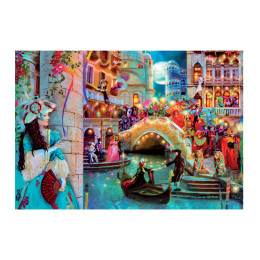 Clementoni Παζλ High Quality Collection Βενετσιάνικο Καρναβάλι 1000 τμχ - Compact Box