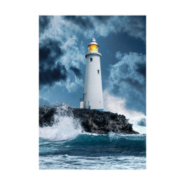 Clementoni Παζλ High Quality Collection Καταιγίδα Στο Φάρο 1000 τμχ - Compact Box