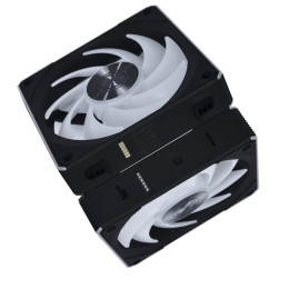 Lian li uni rgb fan cl Wireless 120mm Reverse Blade Black - (3pcs) - w/ Controller - Static Pressure