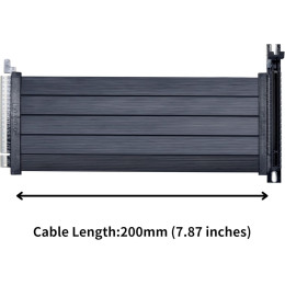 Lian li Pcie 5.0 Riser Cable 200mm - Black