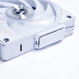 Lian li uni rgb fan cl Wireless 120mm Reverse Blade White - (3pcs) - w/ Controller - Static Pressure
