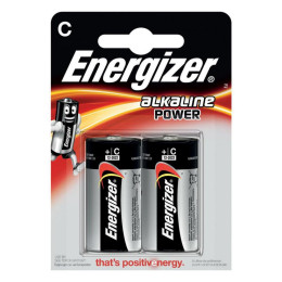 Αλκαλική Μπαταρία Energizer Alkaline Power Lr14/c Alkaline Battery (Blister) 2τμχ (Lr14cb2e) (Enelr14cb2)