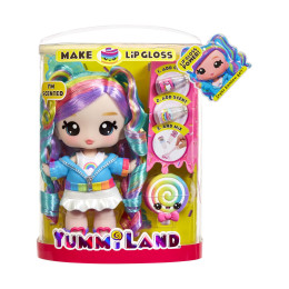 Mga Yummiland: lip Gloss Doll - Skyler Rainbow Belt, With diy lip Gloss kit (121022)