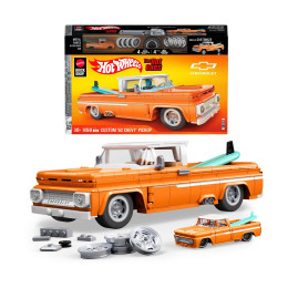 Mattel hot Wheels: Elite Series Brick Shop - Chevrolet Custom '62 Chevy Pickup Vehicle (Jft20)