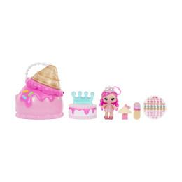 Mga Yummiland: Large Doll + Lipgloss Pet- Callie Birthday Cake (546740)