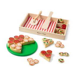 Melissa & Doug Pretend Play: Wood - Pizza Party (6074863)