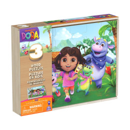 Spin Master Board Games:: Dora 3 Παιχνίδια Παζλ με τη Ντόρα (6071059)