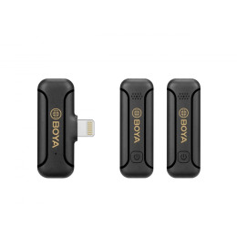Boya by-Wm3t2-d2 2,4ghz Mobile Wireless mic for ios Iphone (2 Transmitters, two Person Vlog)
