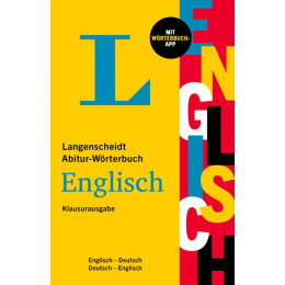 Langenscheidt Abitur-Worterbuch Englisch Klausurausgabe, m. Buch, m. Online-Zugang