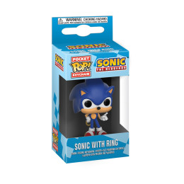 Funko Pocket Pop!: Sonic the Hedgehog - Sonic With Ring Vinyl Figure Keychain