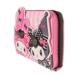 Loungefly Sanrio: my Melody and Kuromi zip Around Wallet (Sanwa1037)