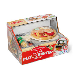 Melissa & Doug Pretend Play: Wood - top Bake Pizza Counter (6074890)