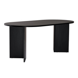 Τραπέζι Sablin Megapap Χρώμα Black Wood 180x89,5x75εκ.