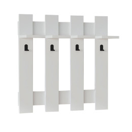 Κρεμάστρα Τοίχου Carina Megapap Χρώμα Λευκό 70x18x70εκ.