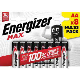 Energizer max Lr6/aa Alkaline Battery (Blister) - 8 pcs (Ene20647)