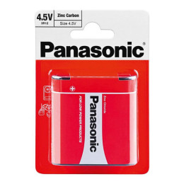 Panasonic 3r12 Zinc Carbon Battery - Flat (Blister) (Pan10867)