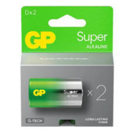 Gp Super Alkaline g-Tech Lr20/d Alkaline Battery (Gpb20308)