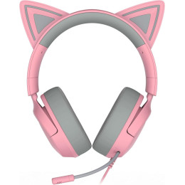 Kraken Kitty v3 x Quartz - Gaming Headset - Kitty Ears - 7.1 Surround - Pc/ps5/xbox/switch 2 - 3.5mm
