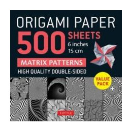 Origami Paper 500 Sheets Matrix Patterns 6" (15 cm)