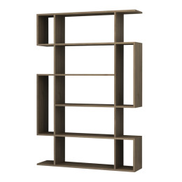 Βιβλιοθήκη Clint Megapap Χρώμα Καρυδί 108,5x25,5x161εκ.