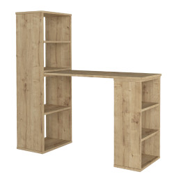 Γραφείο Εργασίας Πολυμορφικό Last Megapap Χρώμα Sapphire oak 119x44,7x123εκ.